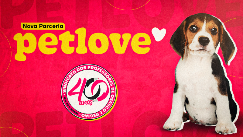 Sindicato firma parceria com a PetLove e oferece plano de saúde pet com desconto, entre outras vantagens
