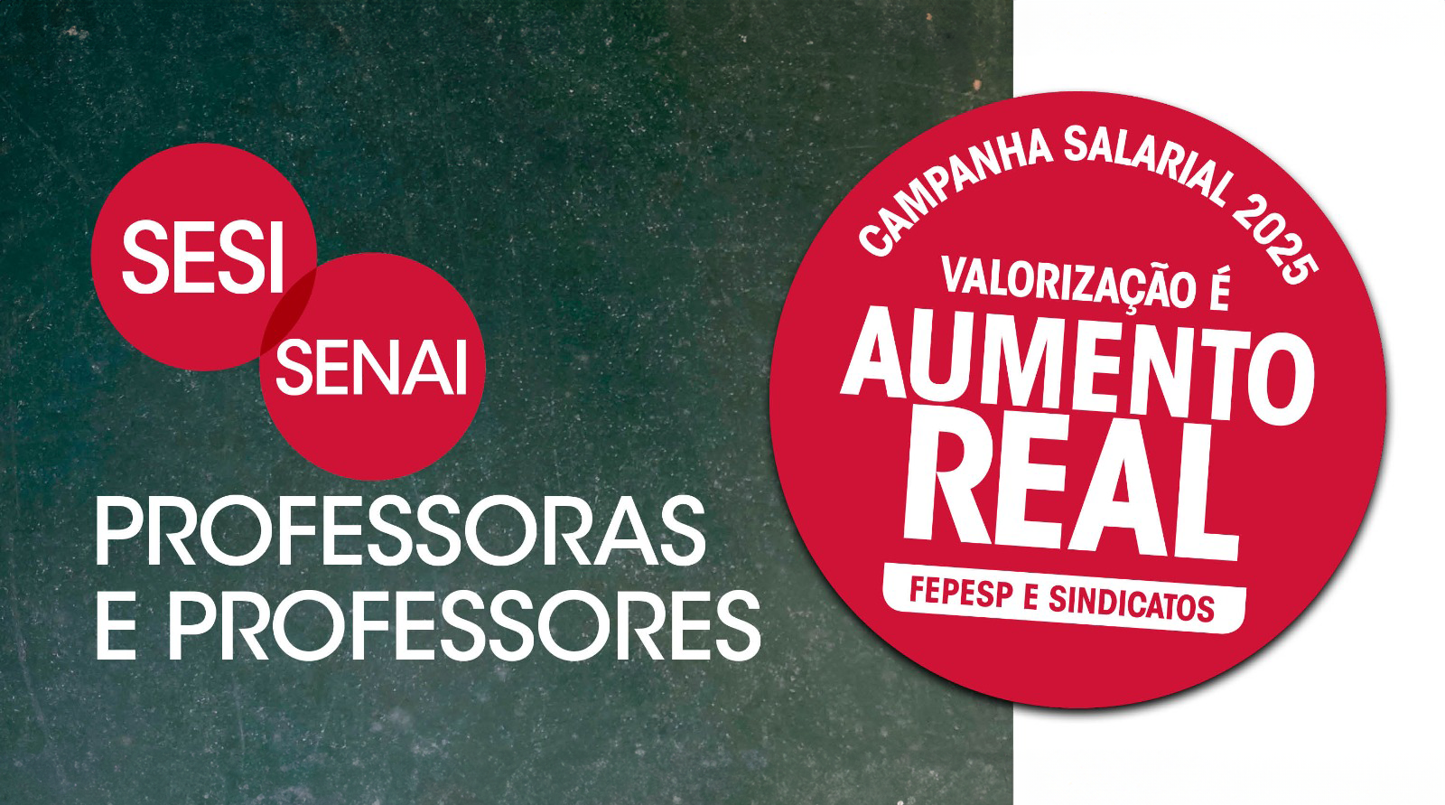 Professores do SESI e SENAI, a valorização da nossa profissão depende de nós! ASSINE A CARTA ABERTA!