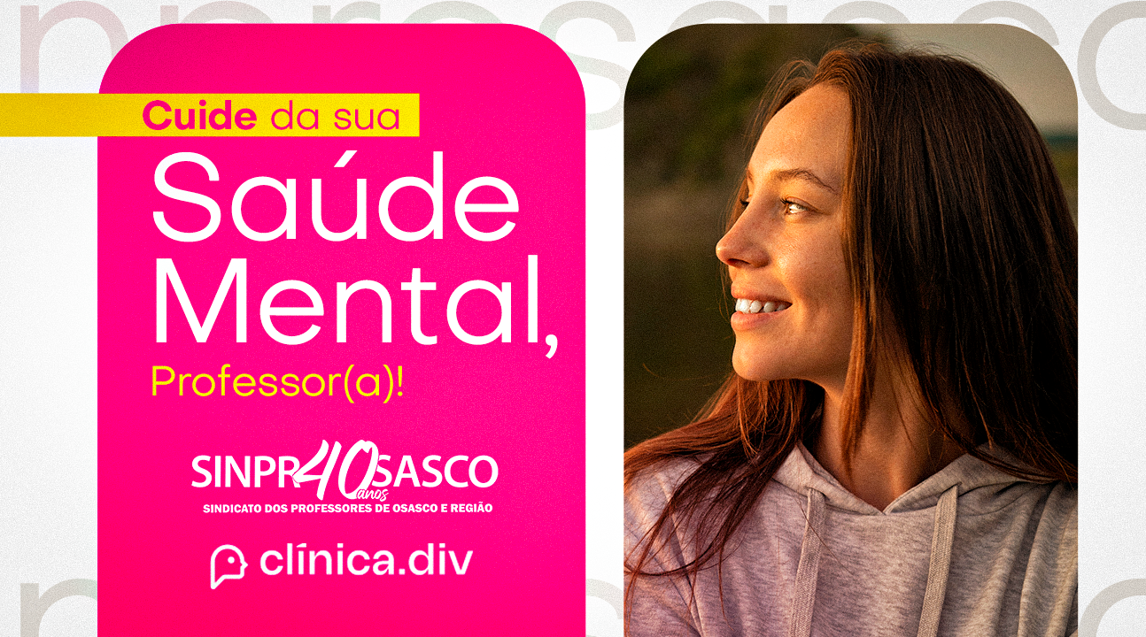 Saúde Mental para todos com a Clínica Div, nossa nova parceira. Seja atendido por Psicólogos e Médicos especializados em transtornos