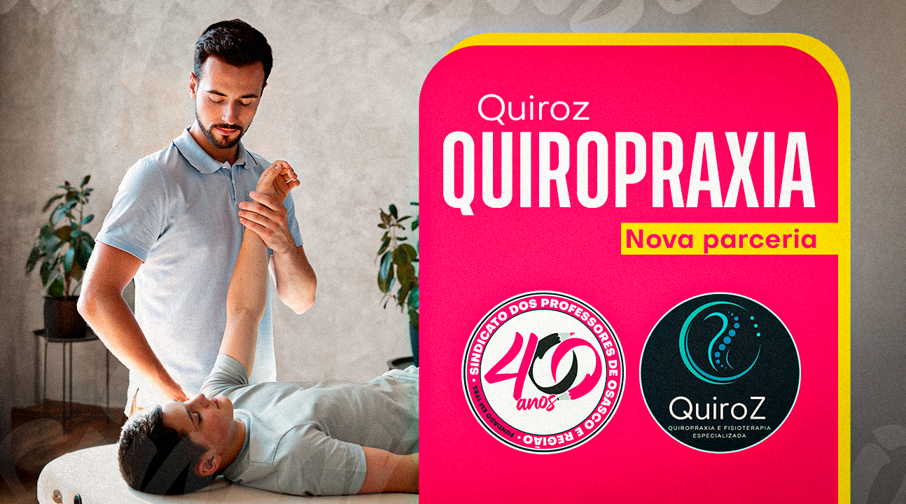 Quiroz Quiropraxia | Nova parceria garante 15% de desconto para associados e dependentes
