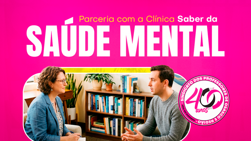 NOVIDADE | Professores associados têm condições especiais na clínica Saber da Saúde Mental