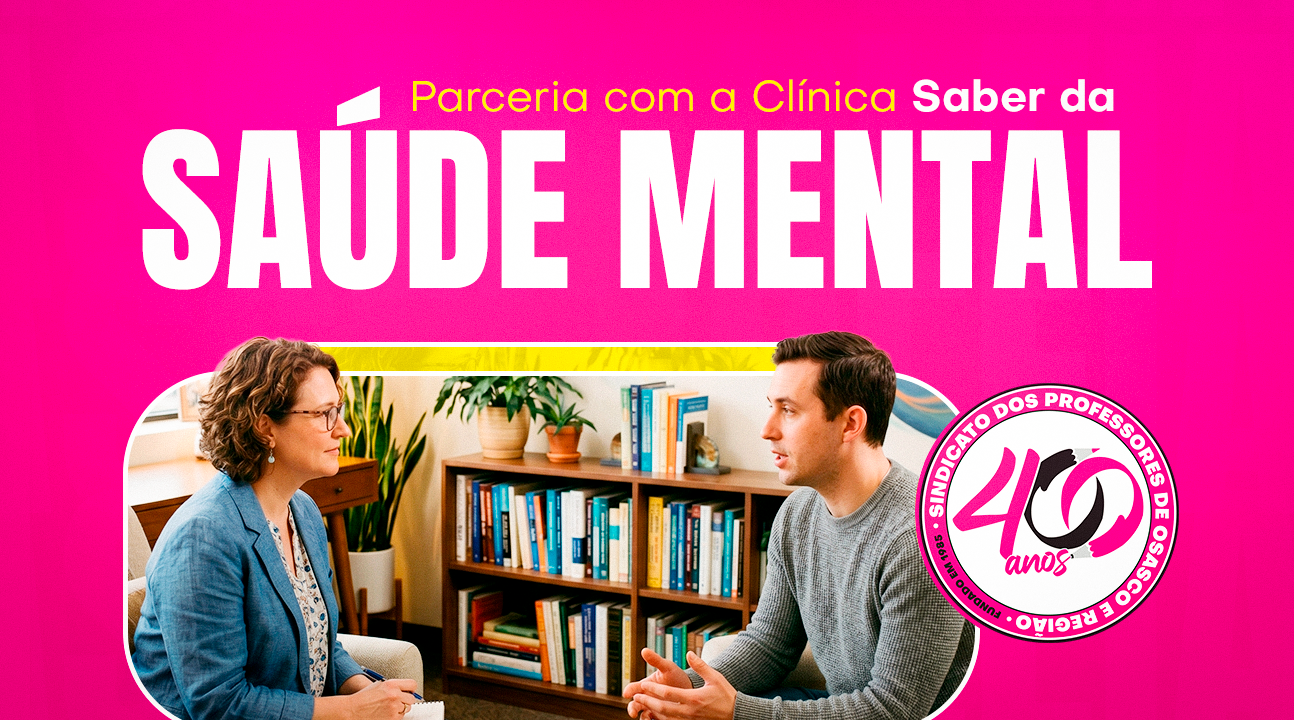 NOVIDADE | Professores associados têm condições especiais na clínica Saber da Saúde Mental