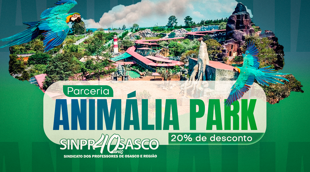 Animália Park e SINPROSASCO fecham parceria com benefícios exclusivos para Professores associados!