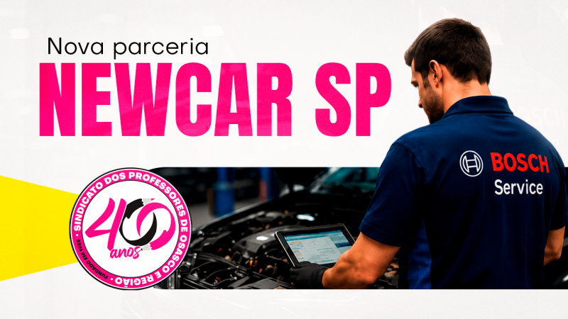 NEWCAR SP | Nova parceria garante descontos exclusivos para associados do SINPROSASCO. Aproveitem!