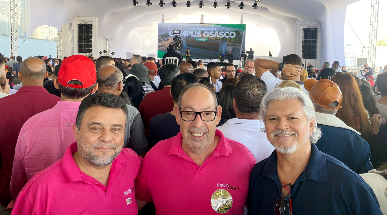 Diretores do SINPROSASCO prestigiam inauguração do campus da Universidade Federal de São Paulo (UNIFESP), em Osasco