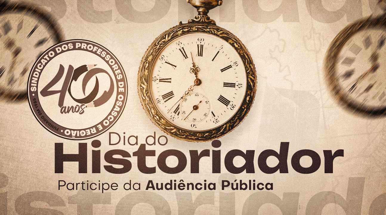 Audiência Pública sobre as demandas dos profissionais de História na Assembleia Legislativa. Participe nesta quarta (20), às 14h30