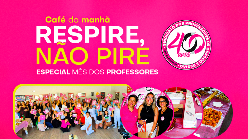 SINPROSASCO prepara manhã especial aos Professores no dia 17 de outubro (sabadão). Inscreva-se para participar!