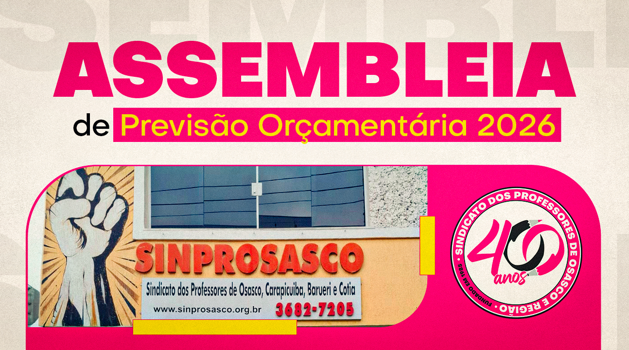 Assembleia de Previsão Orçamentária 2026 será dia 1º de novembro, às 8h30 (1ª chamada); e 9 horas (2ª chamada). Participe!