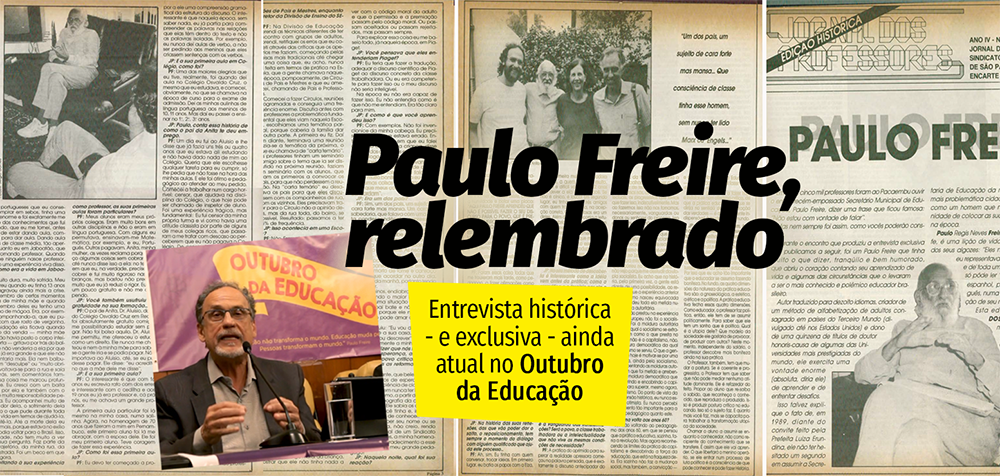 Entrevista histórica e exclusiva volta a ser atual na rodada de debates de Outubro da Educação