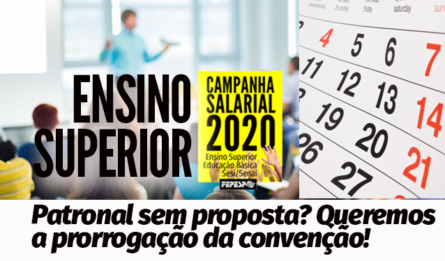 Ensino Superior: prorrogada convenção coletiva até agosto, enquanto se negocia