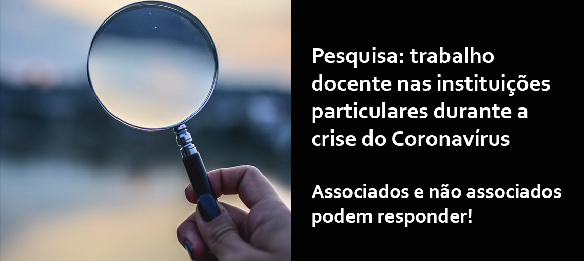 Ajude-nos respondendo esta Pesquisa sobre as atividades docentes neste momento de crise