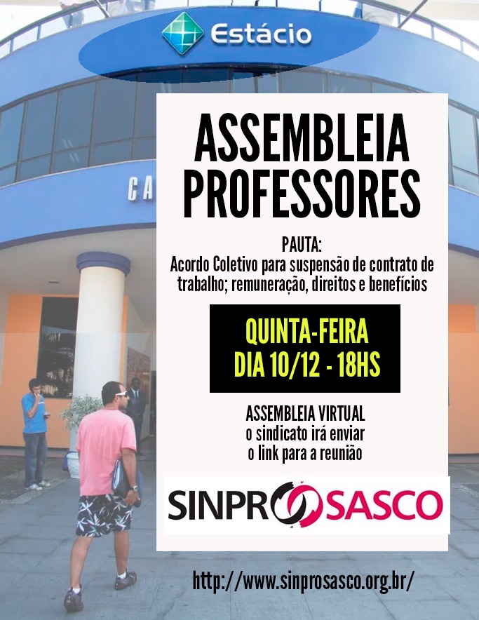 Assembleia professores da Estácio de Sá