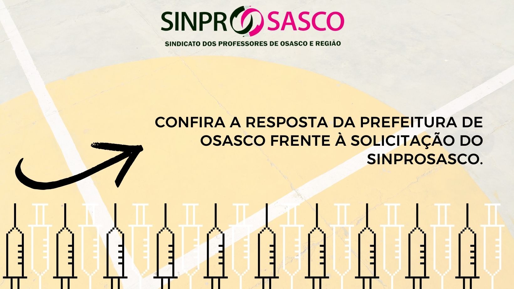 Sinprosasco recebe retorno da Prefeitura de Osasco sobre vacinação ampla de profissionais da educação