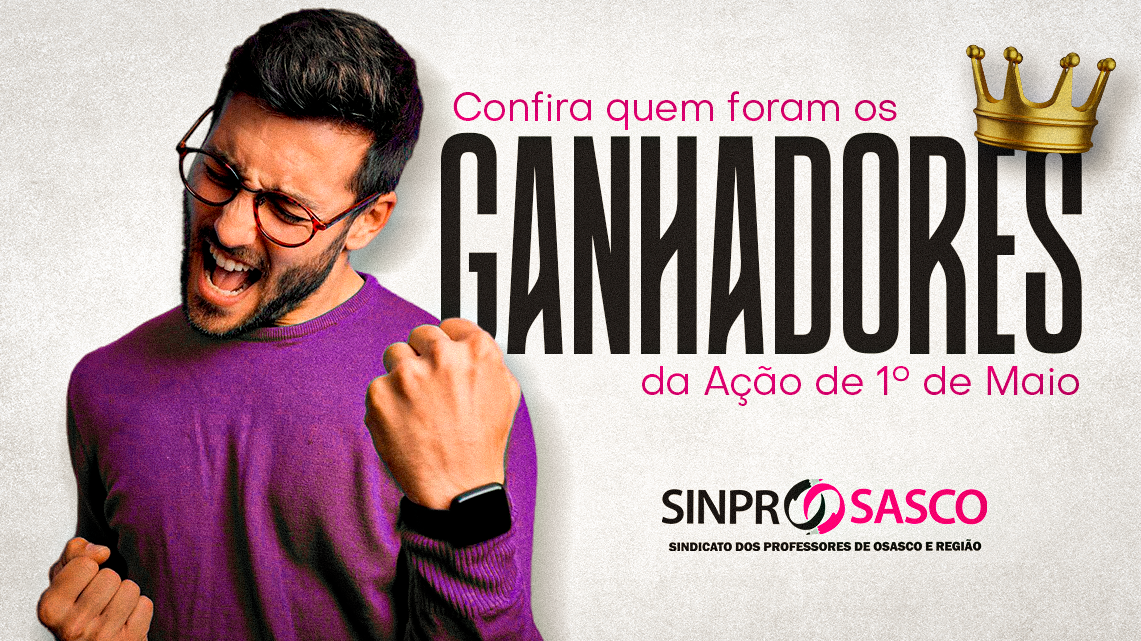Ação especial do Dia do Trabalhador | Professores Ricardo Ramos e Gabriela Nuspl são os vencedores!