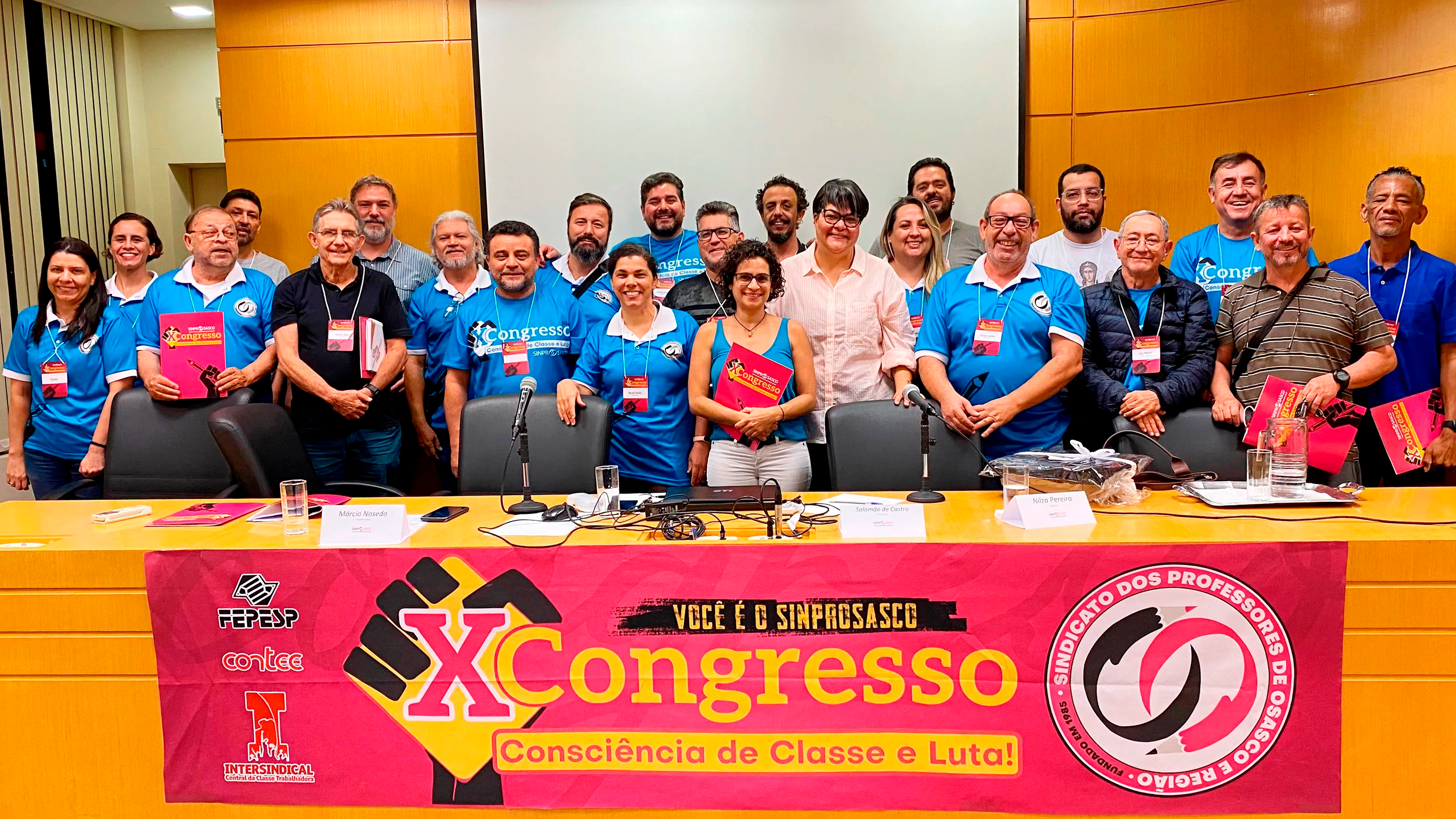 Abertura do X Congresso SINPROSASCO inicia reflexão sobre a história de lutas da categoria e o futuro do Magistério