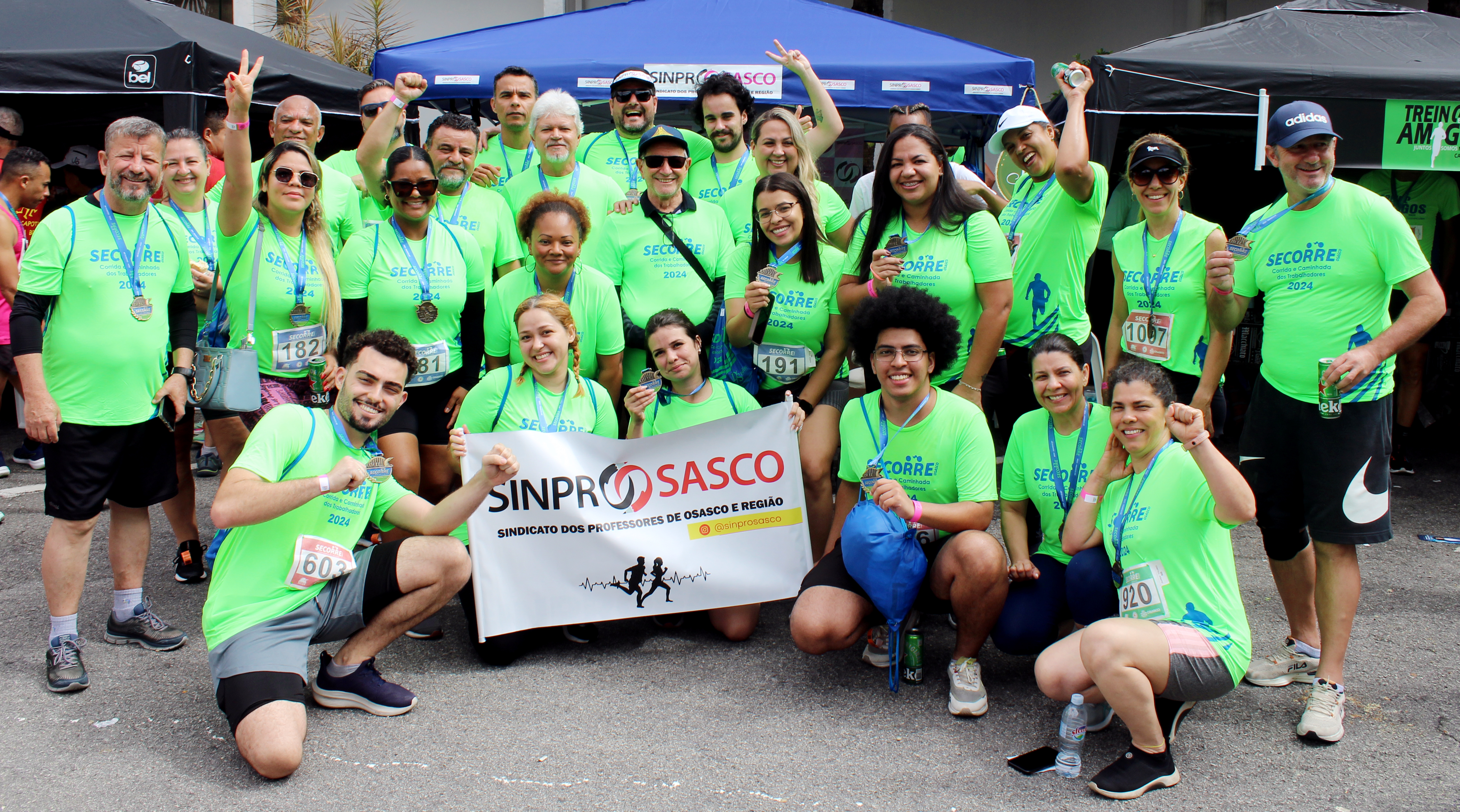 Professores associados participam em massa da “Corrida e Caminhada dos Trabalhadores” 🏃‍♂️