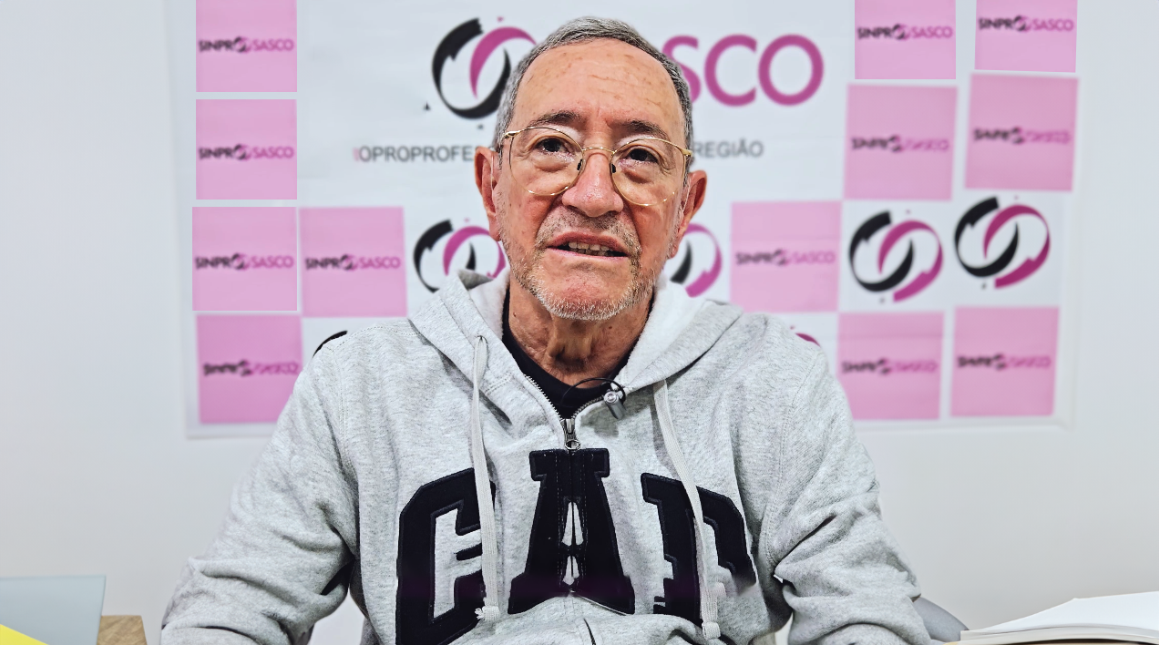Diretor José Renato Pozzobon, integrante do SINPROSASCO há 22 anos, convida os Professores a conhecerem nosso trabalho
