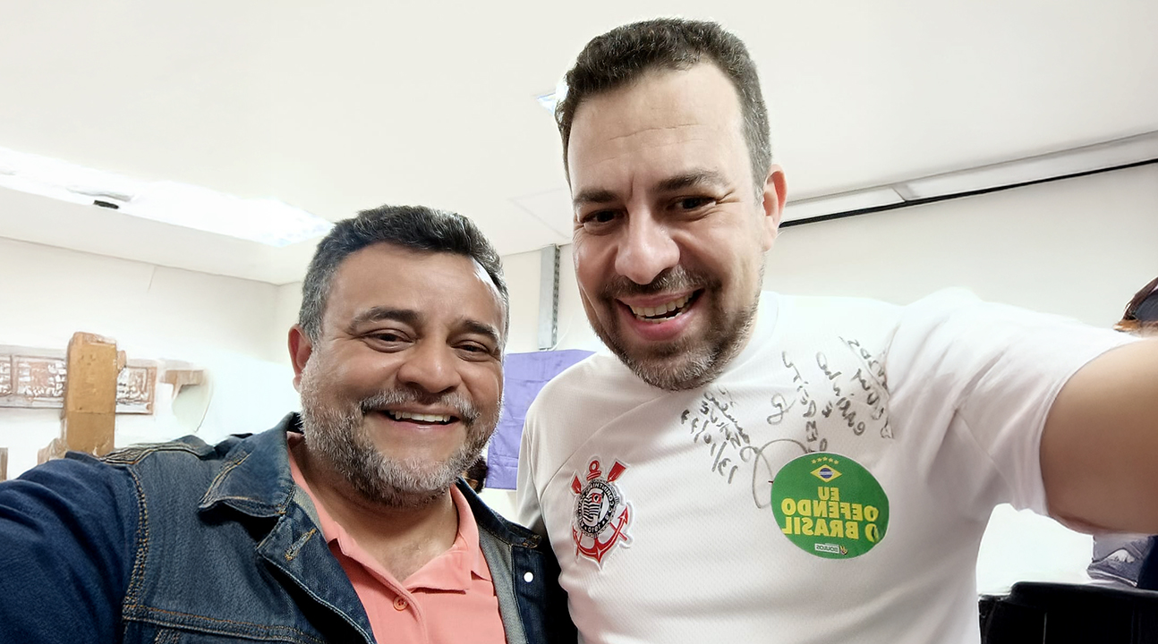 Presidente Salomão de Castro Farias participa de palestra da Intersindical com o deputado federal Guilherme Boulos