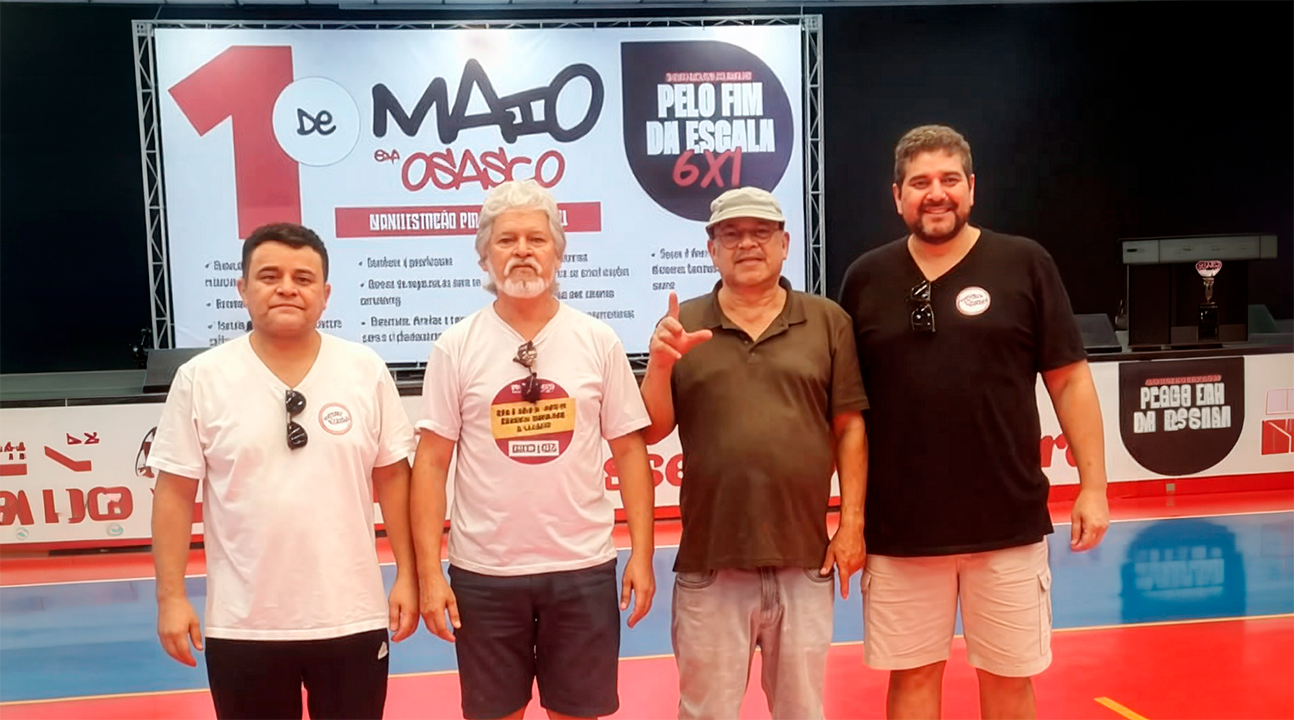 1º de Maio | SINPROSASCO fortalece ato unificado do Dia do Trabalhador no Metalclube