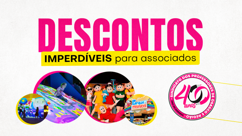 Lazer garantido | SINPROSASCO oferece descontos exclusivos no Parque da Mônica e Hello Park para associados